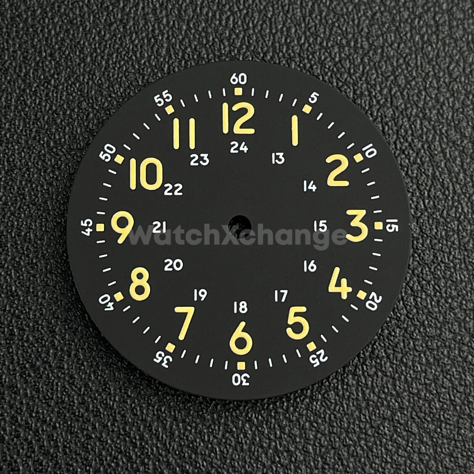 29mm Black Watch Dial w/Green Luminous Replacement for NH35 NH36 Movement Parts