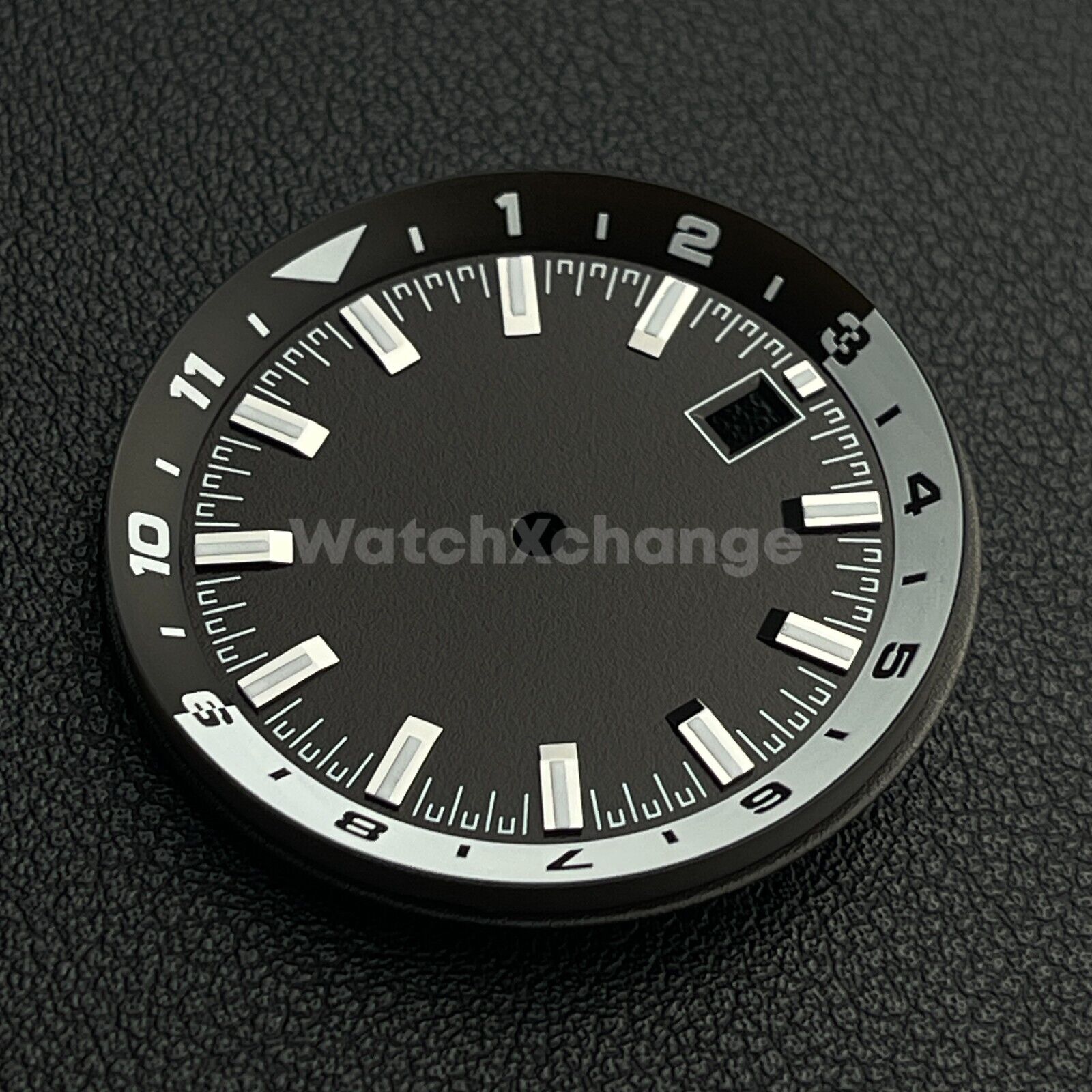 36.5mm Brown & White Watch Dial for SEIKO NH35 NH35A Watch Movement