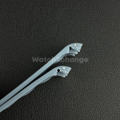 20mm For OMEGA Seamaster Aqua Terra Watch Silicone Rubber Strap Clasp Light Grey