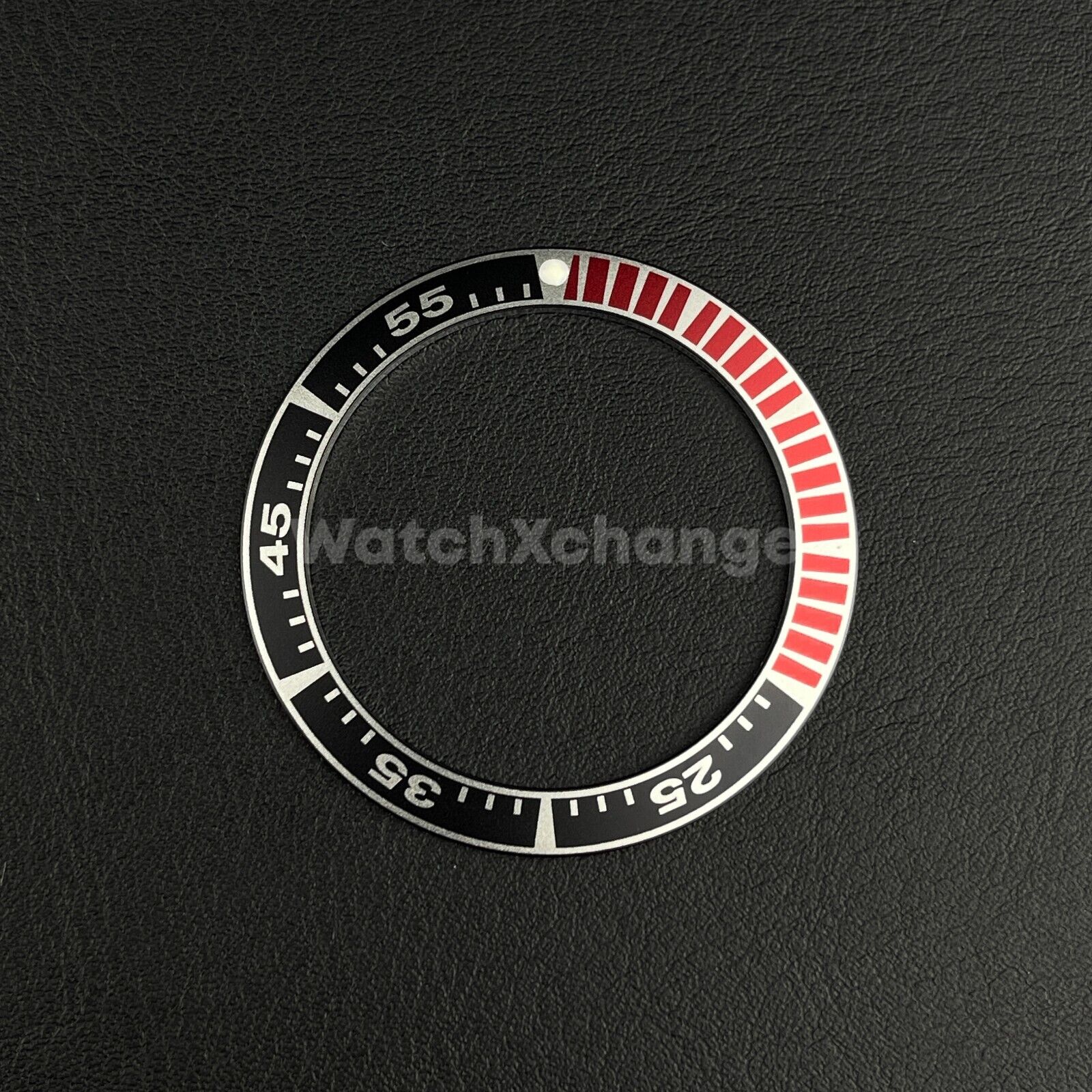 41mm Black & Red Aluminium Bezel Insert Fits Seiko King Prospex Samurai SRPF