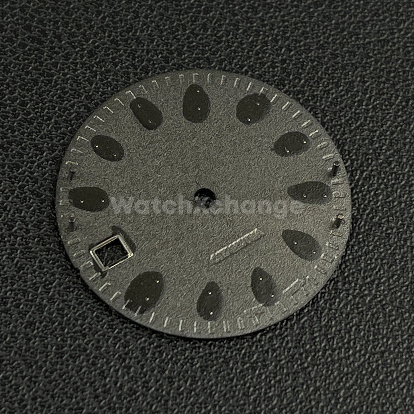 28.5mm Black Weave Fibre Texture Watch Dial Face for SEIKO NH35 / 4R Movements