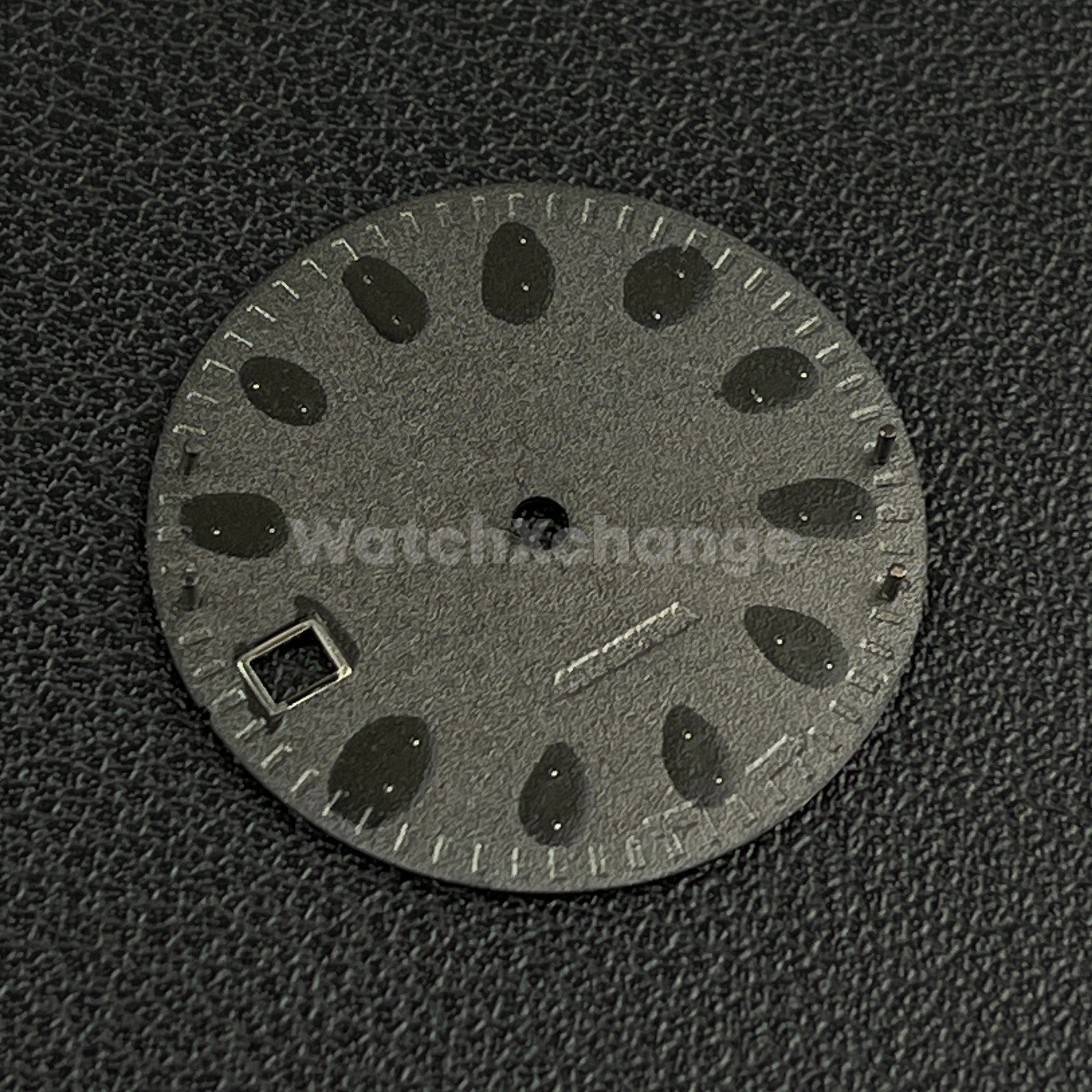 28.5mm Black Weave Fibre Texture Watch Dial Face for SEIKO NH35 / 4R Movements