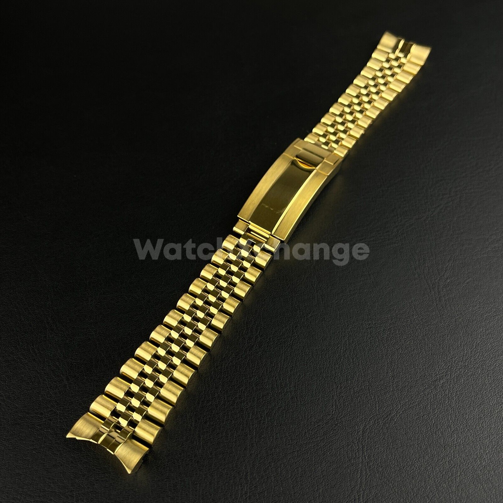 20mm Gold Jubilee Watchband Bracelet Oyster Deployment Clasp For Rolex Sub GMT