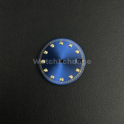 28.5mm Blue Diamond Watch Dial for SEIKO NH35 NH36 Movement