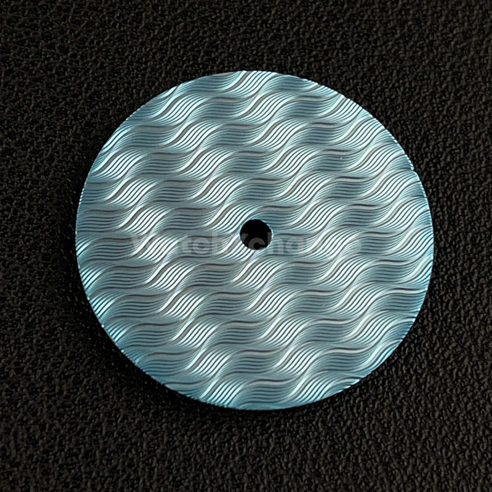 28.5mm Light Blue Wavy Texture Watch Dial Face for SEIKO NH35 NH36 Movements