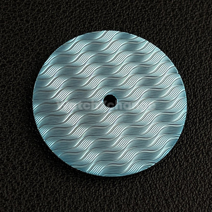 28.5mm Light Blue Wavy Texture Watch Dial Face for SEIKO NH35 NH36 Movements