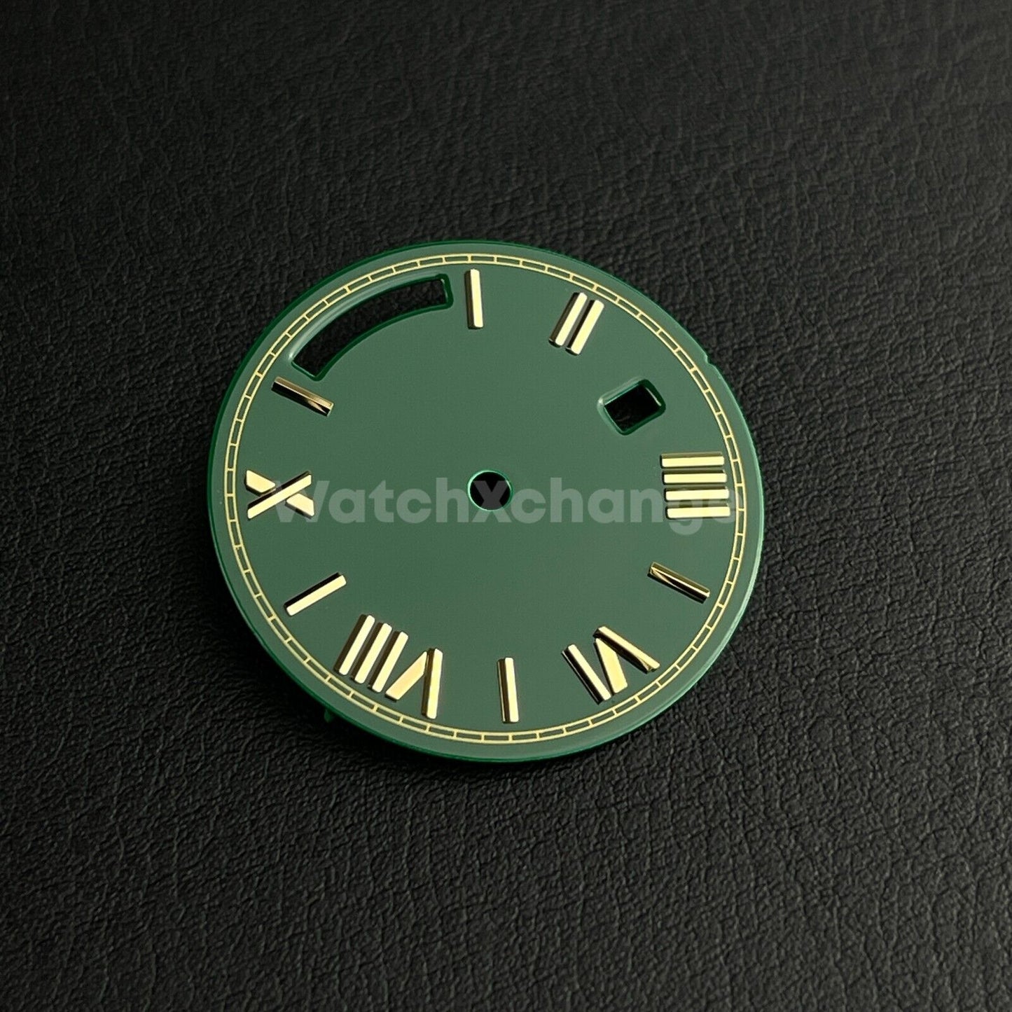 28.5mm Green Gold Watch Dial Replacement for Seagull ST16 Movement Roman Numeral