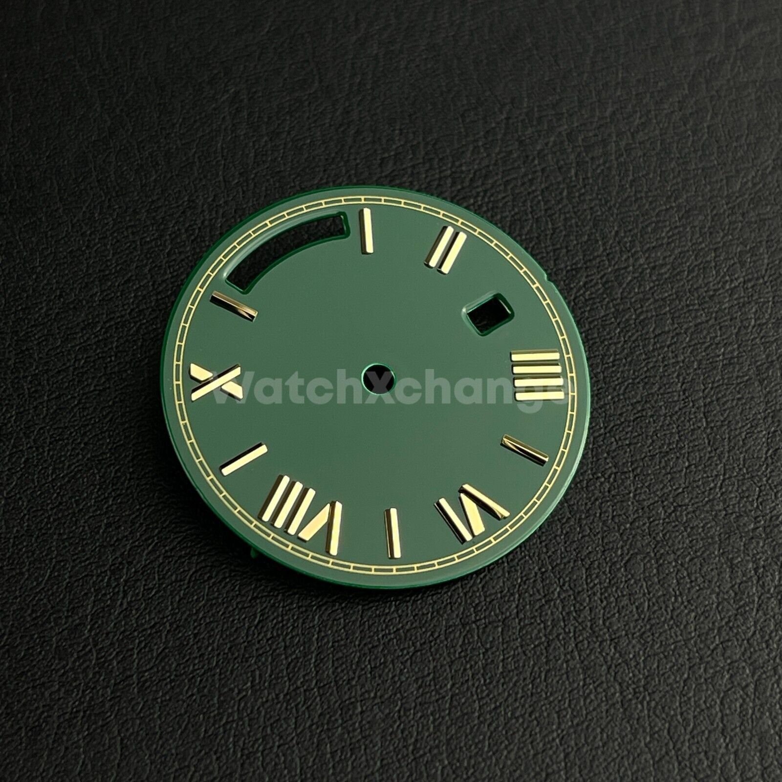 28.5mm Green Gold Watch Dial Replacement for Seagull ST16 Movement Roman Numeral