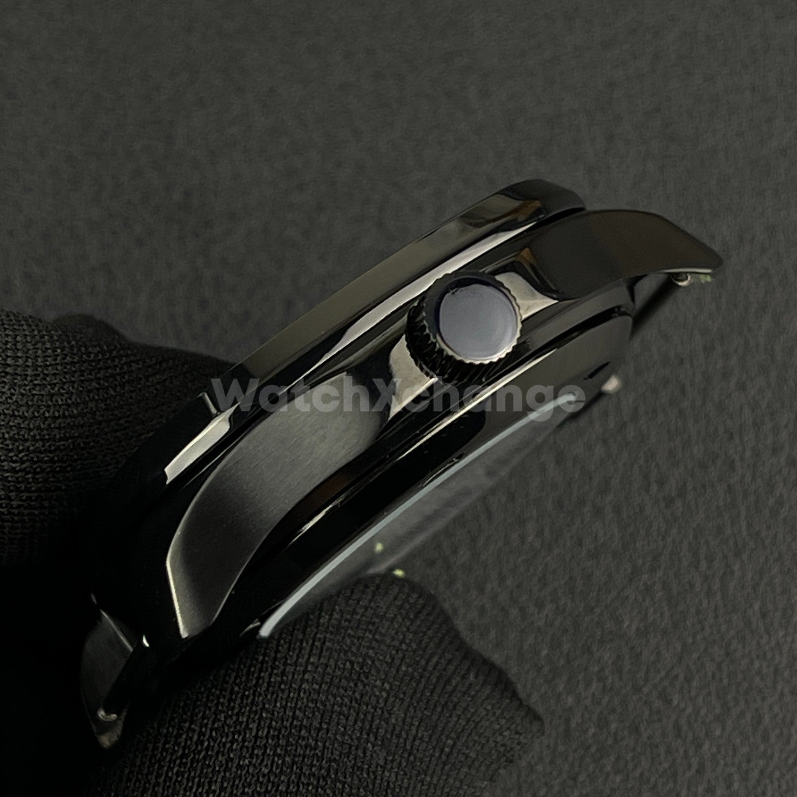 40mm Black Stainless Steel Watch Case For Japanese NH35 NH36 NH38