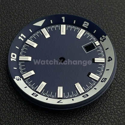 36.5mm Blue & White Watch Dial for SEIKO NH35 NH35A Watch Movement