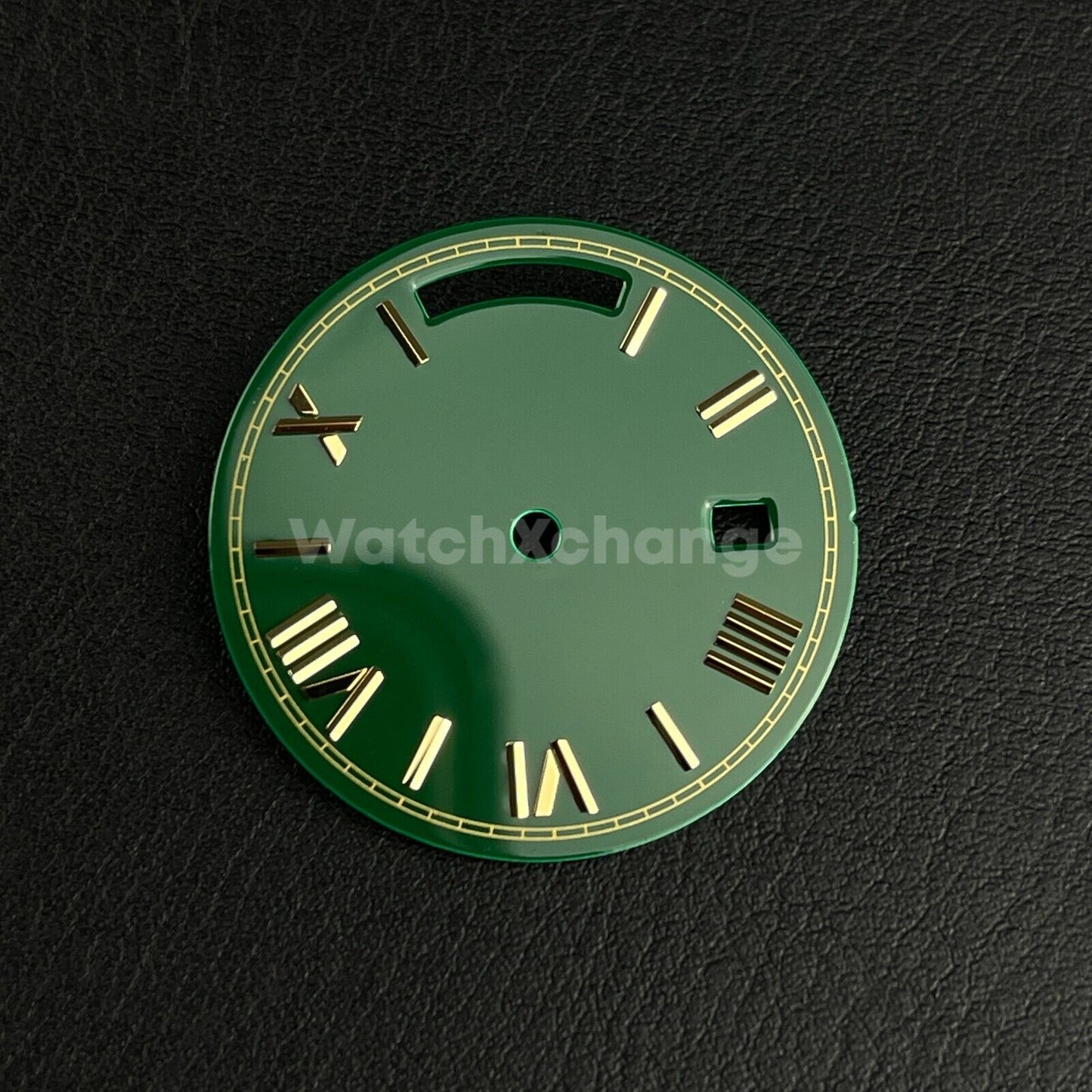 28.5mm Green Gold Watch Dial Replacement for Seagull ST16 Movement Roman Numeral
