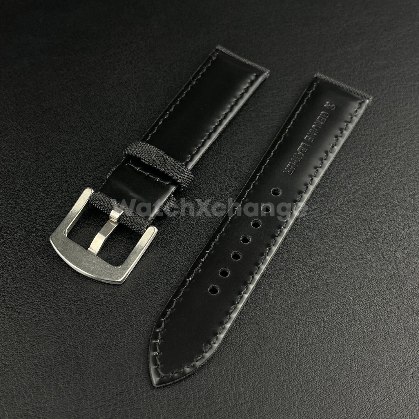 Black Nylon Strap fit Tag Heuer Monaco Carrera Formula 1 Watch 20mm - 24mm