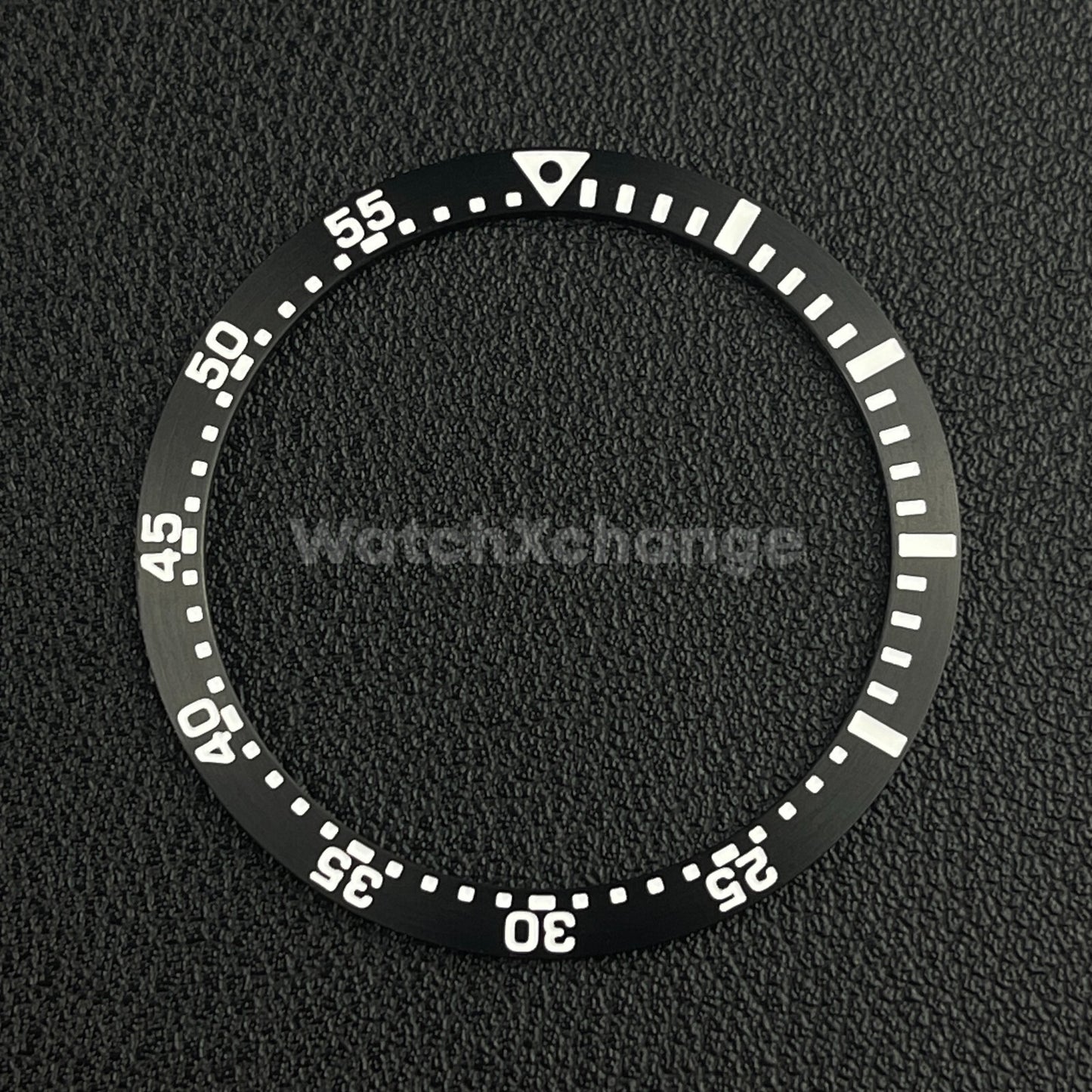 Black & White 38mm Flat Aluminium Bezel Insert Diver Watch Seiko Mod SKX SRPD