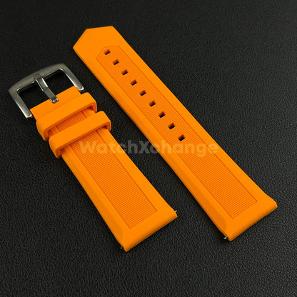 Orange Silicone Watch Strap For TAG HEUER F1 Rubber 18 20mm 22mm 24mm Wrist Band