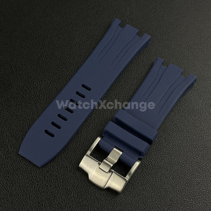 For Audemars Piguet Royal Oak Offshore 44mm Case 30mm Blue Rubber Watch Strap