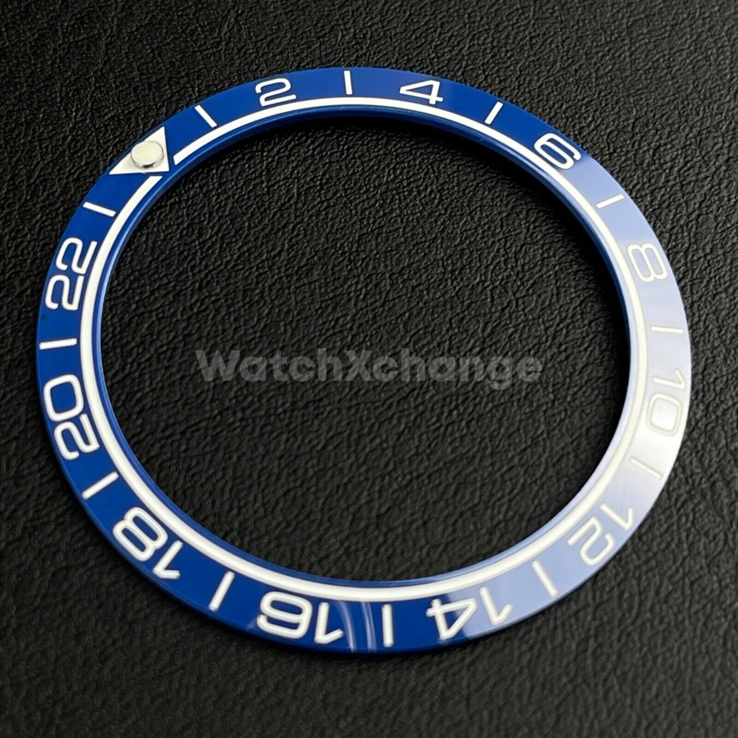 Blue Ceramic Bezel Insert 38mm GMT For Rolex Seiko SKX007 SKX009 SRPD Sloped