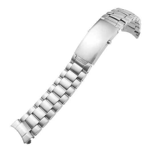 Stainless Steel Omega Seamaster Strap Bracelet Silver Watch - 5 Beads 20/22mm