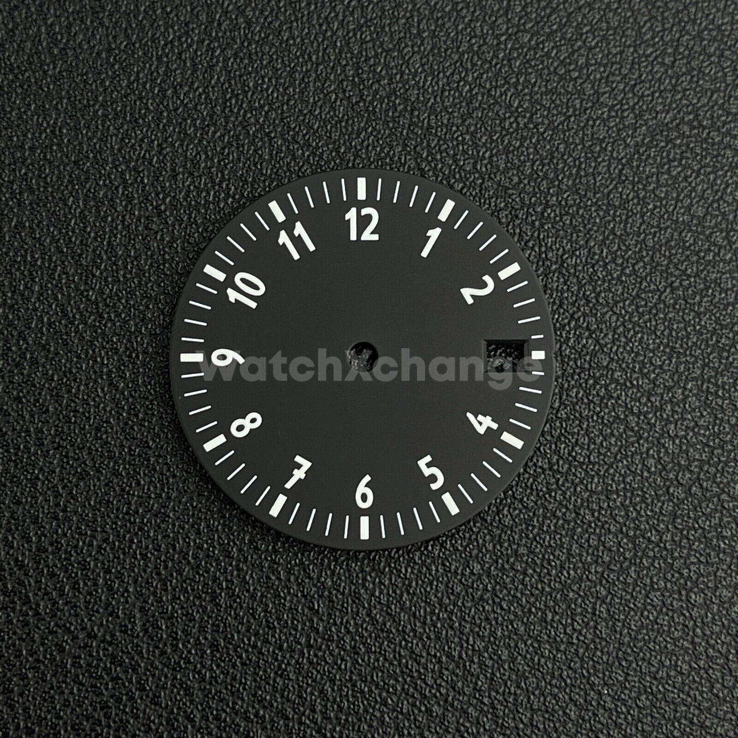 28.5mm Black & White Watch Dial for NH35/NH36/4R Movements