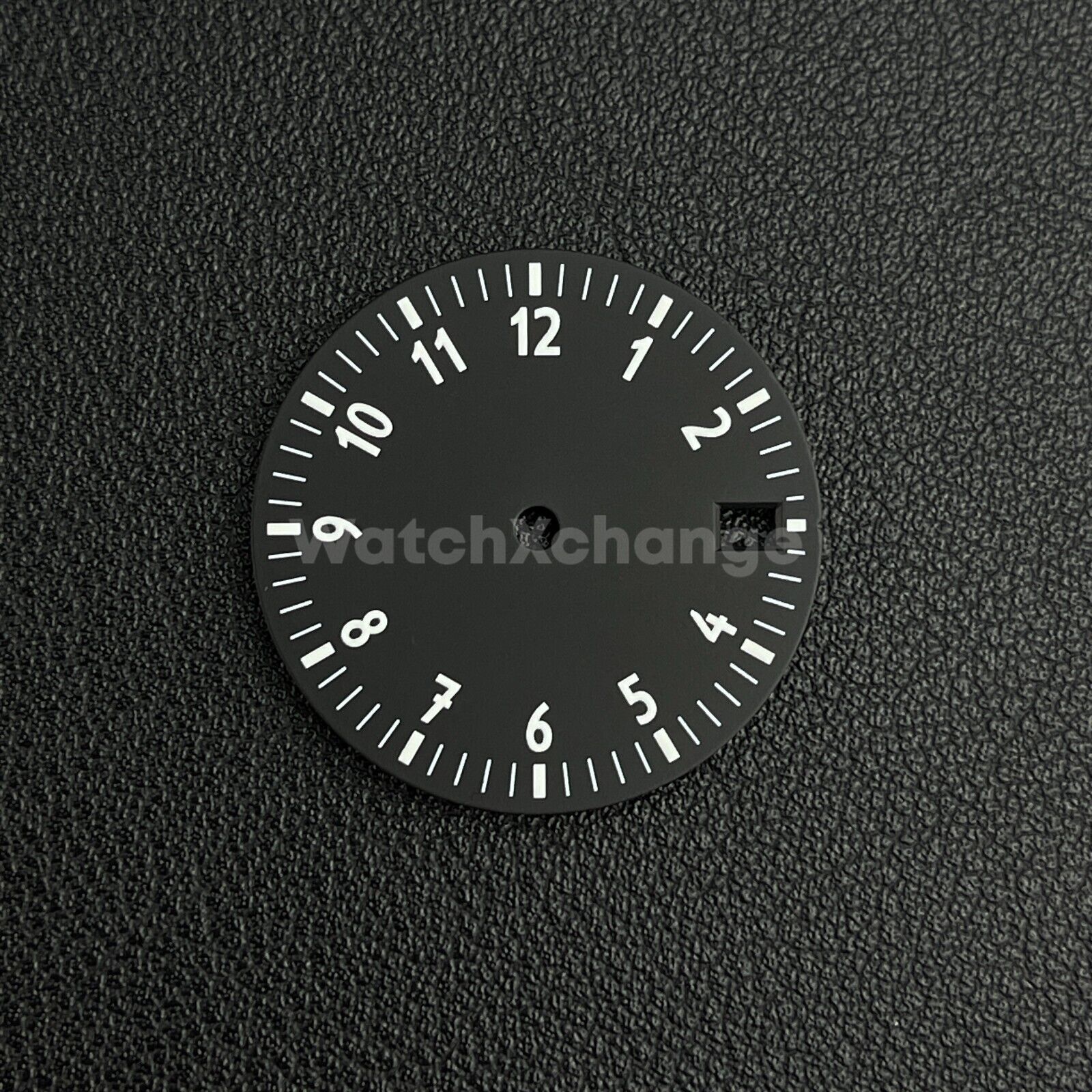 28.5mm Black & White Watch Dial for NH35/NH36/4R Movements