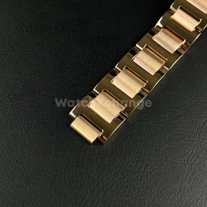 Rose Gold Metal Steel Watch Strap Bands 14/18/20/22mm Fit Ballon Bleu De Cartier