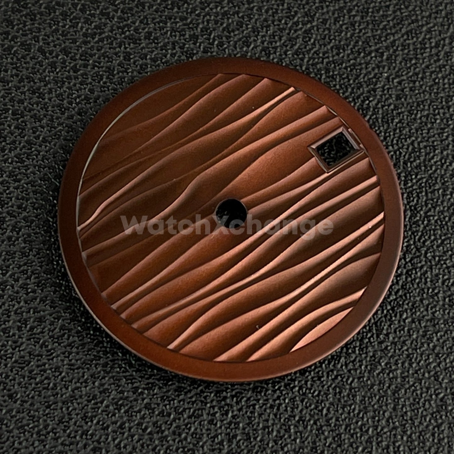 28.5mm Brown Wave Texture Watch Dial Face for SEIKO NH35 NH36 Movements Parts