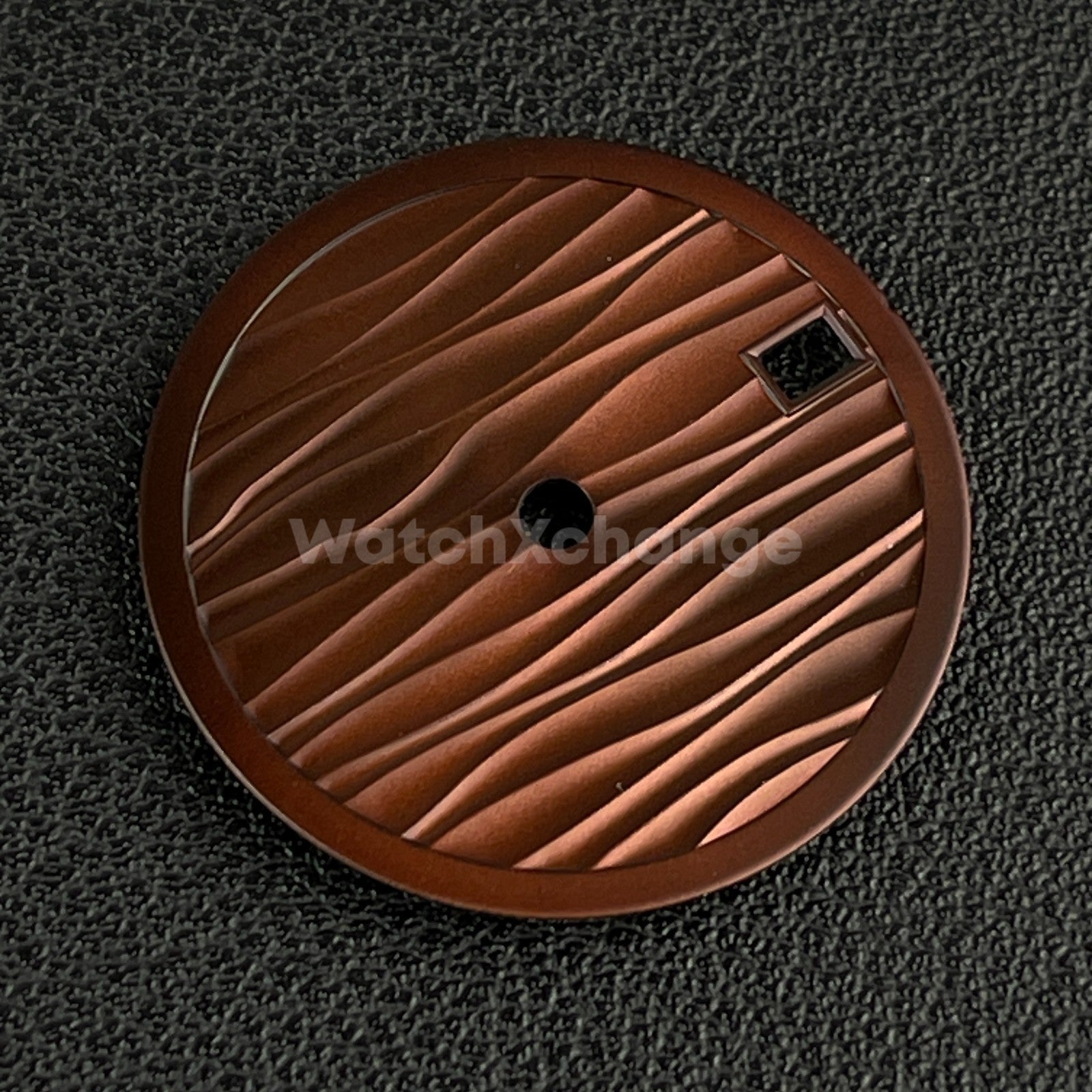 28.5mm Brown Wave Texture Watch Dial Face for SEIKO NH35 NH36 Movements Parts