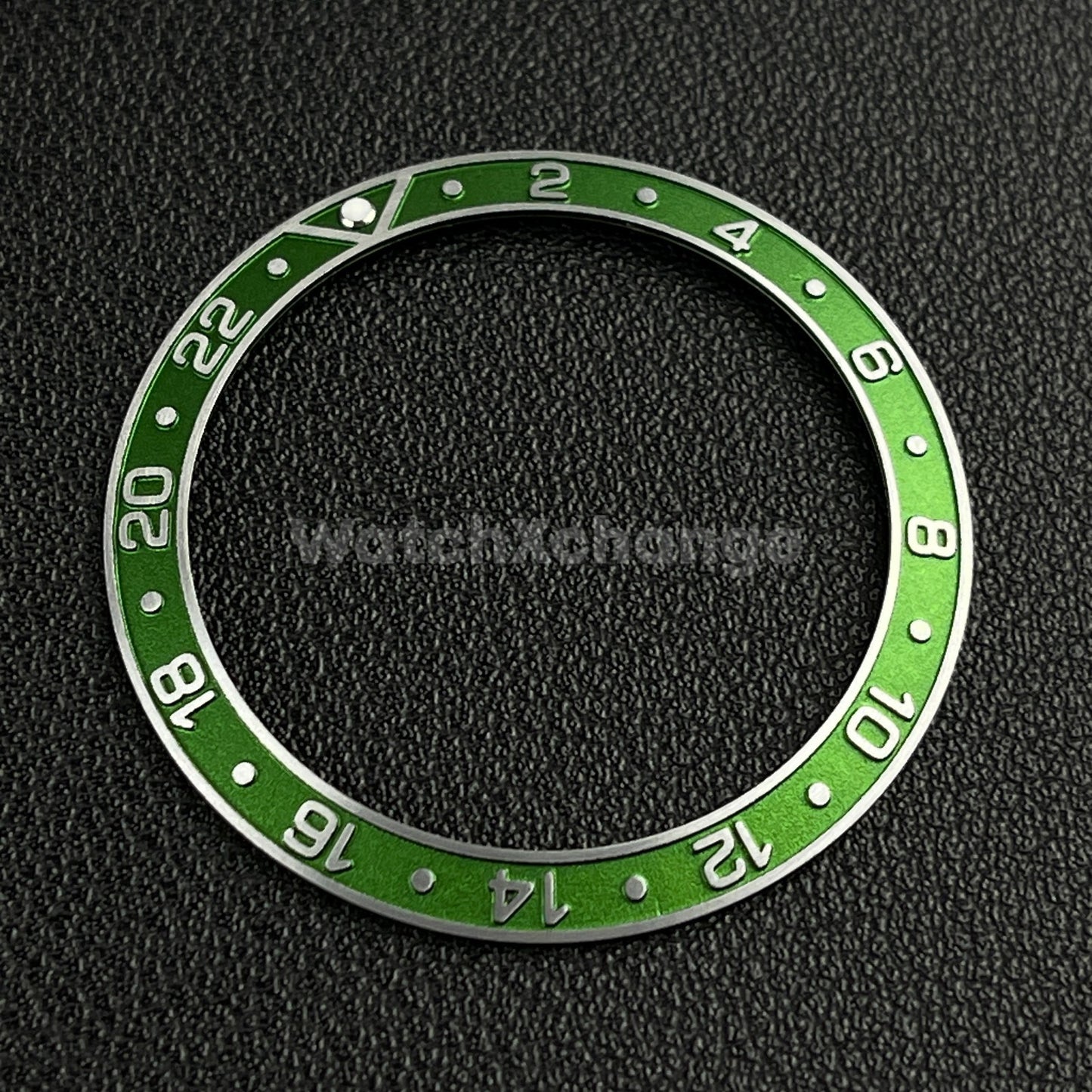 Green & Silver 38mm Sloping Bezel Insert For Watch GMT Seiko Rolex SKX007 SRPD