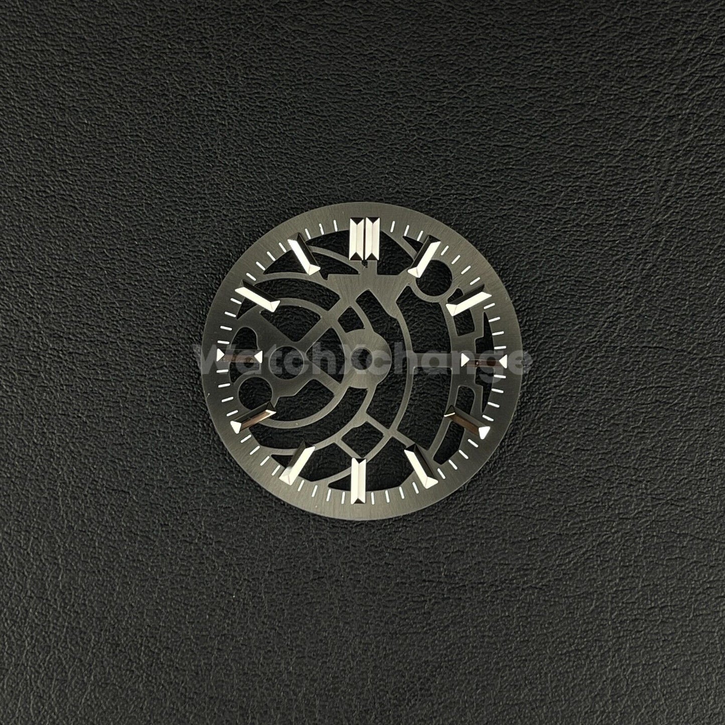 Grey 29mm Skeleton Dial Face Fit For NH35 NH36 NH70 NH72 Movement Watch Part