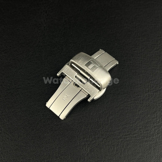 Silver Tissot Deployable Butterfly Watch Clasp Buckle Stainless Steel 18 20 22mm