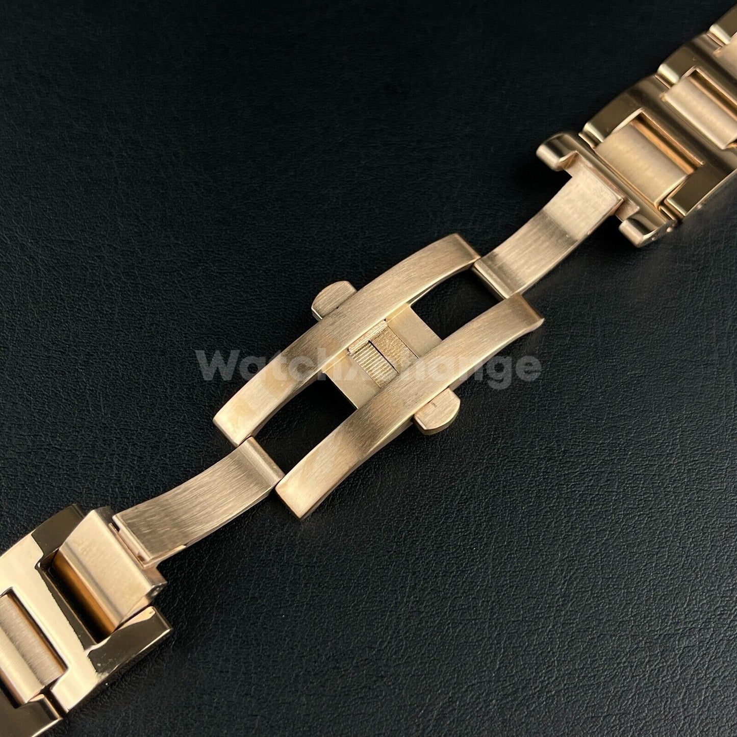 Rose Gold Metal Steel Watch Strap Bands 14/18/20/22mm Fit Ballon Bleu De Cartier