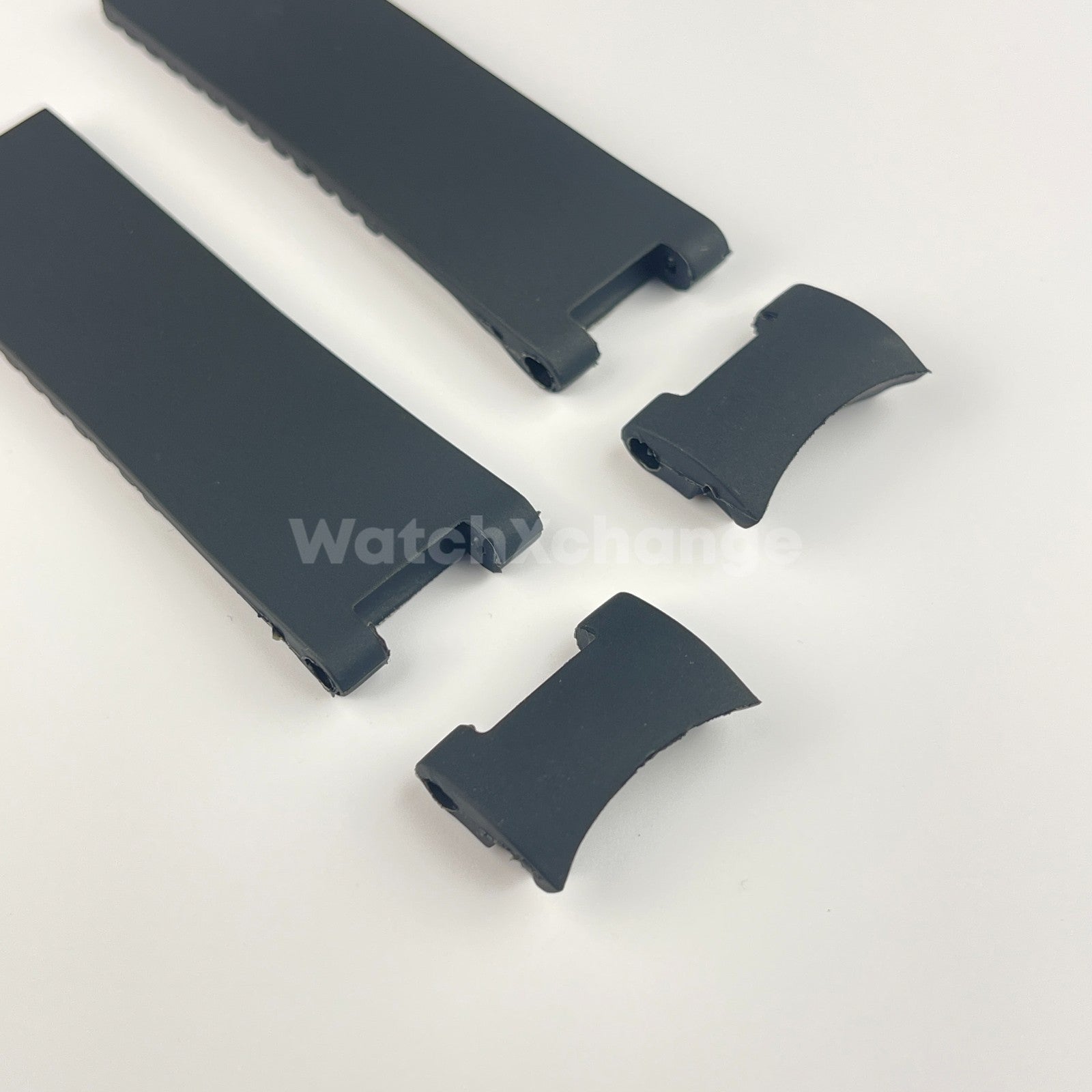 22mm Black Silicone/Rubber Band Strap For Ulysse Nardin 263 DIVER Watch