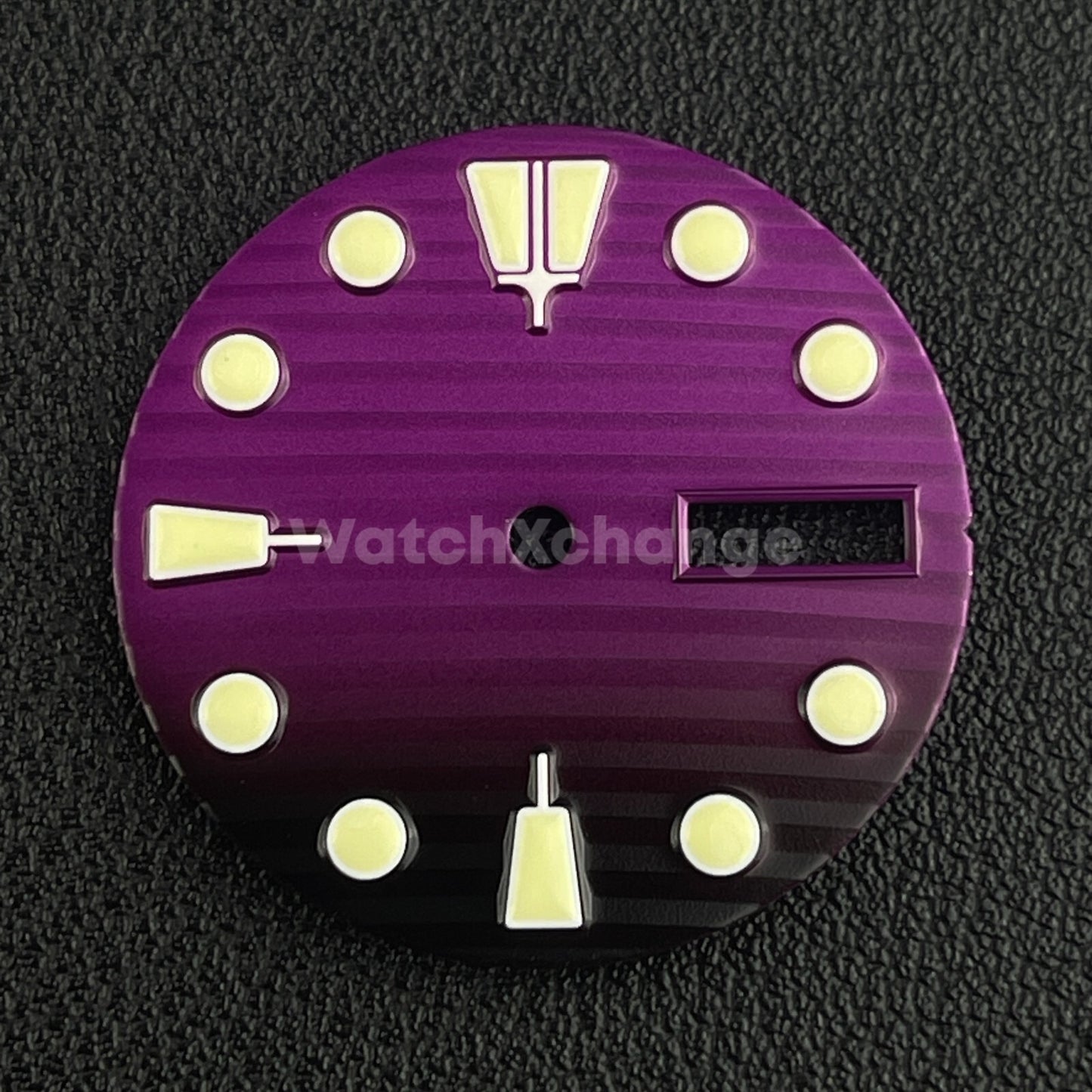 28.5mm Purple & Black Watch Dial Face for SEIKO NH36 Movement
