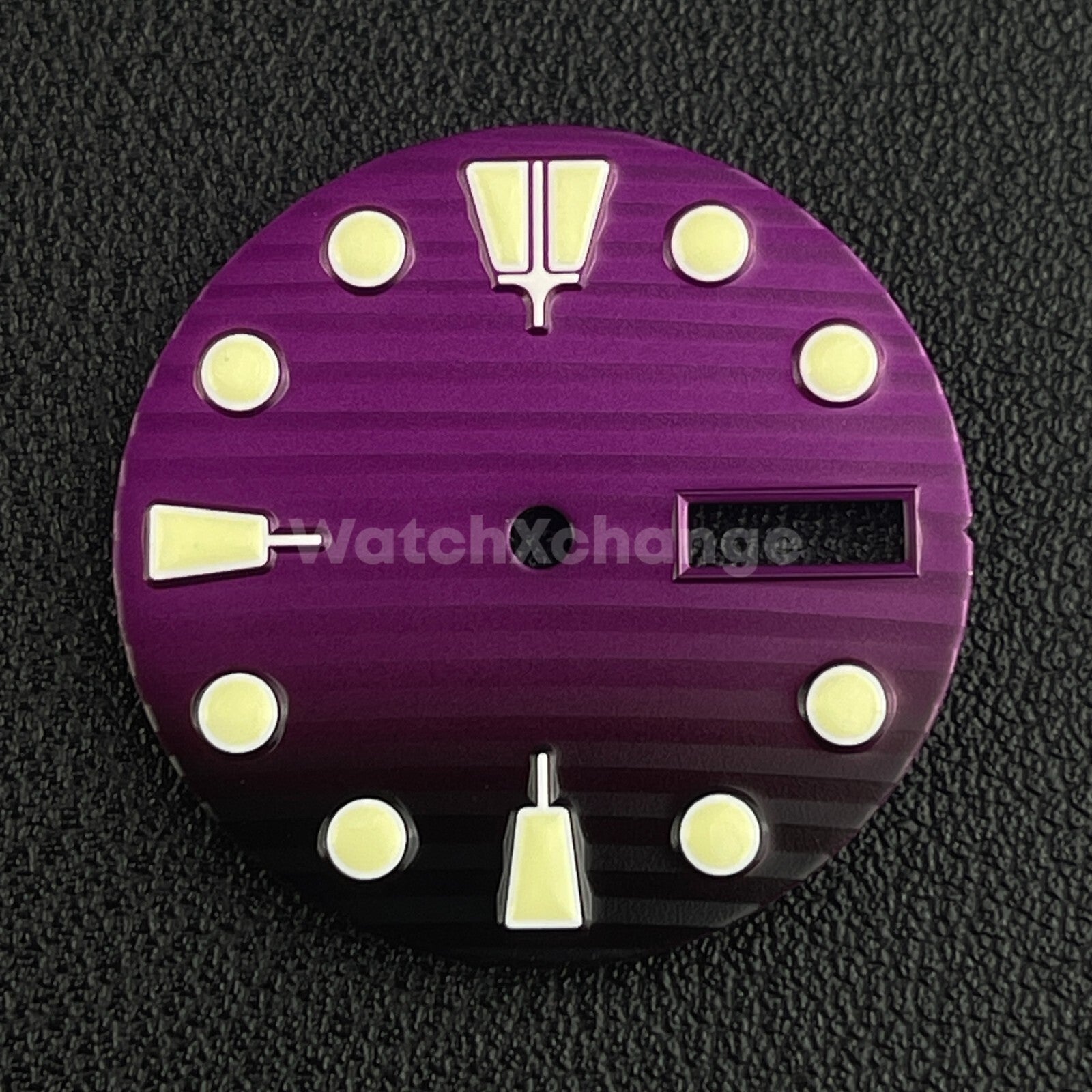 28.5mm Purple & Black Watch Dial Face for SEIKO NH36 Movement