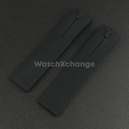 For T-TOUCH Watch TISSOT 20mm / 21mm Rubber Z353 Strap Band Clasp Buckle Black