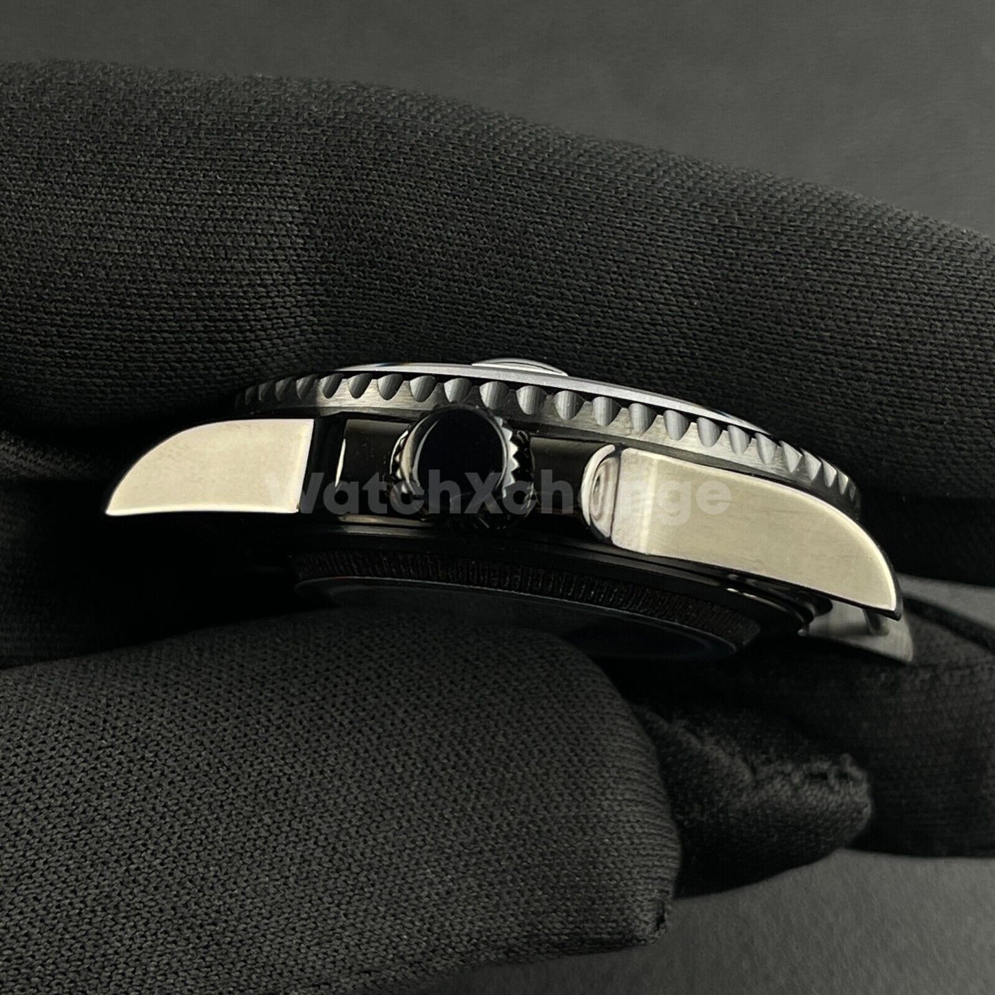 40mm Black Stainless Steel Divers Style Watch Case GMT Submariner For NH35 NH36