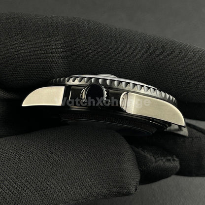 40mm Black Stainless Steel Divers Style Watch Case GMT Submariner For NH35 NH36