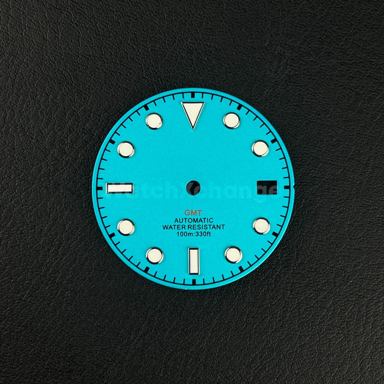 29mm Blue Watch Dial w/Green Luminous Replacement for NH35 Watch Movement Parts