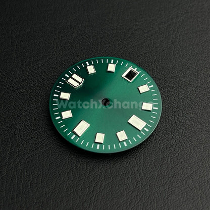 28.5mm Dark Green Watch Dial for SEIKO NH35 4R36 Watch Movement Parts