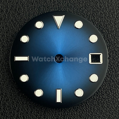 28.5mm Blue & Black Watch Dial Face for SEIKO NH35 Movement