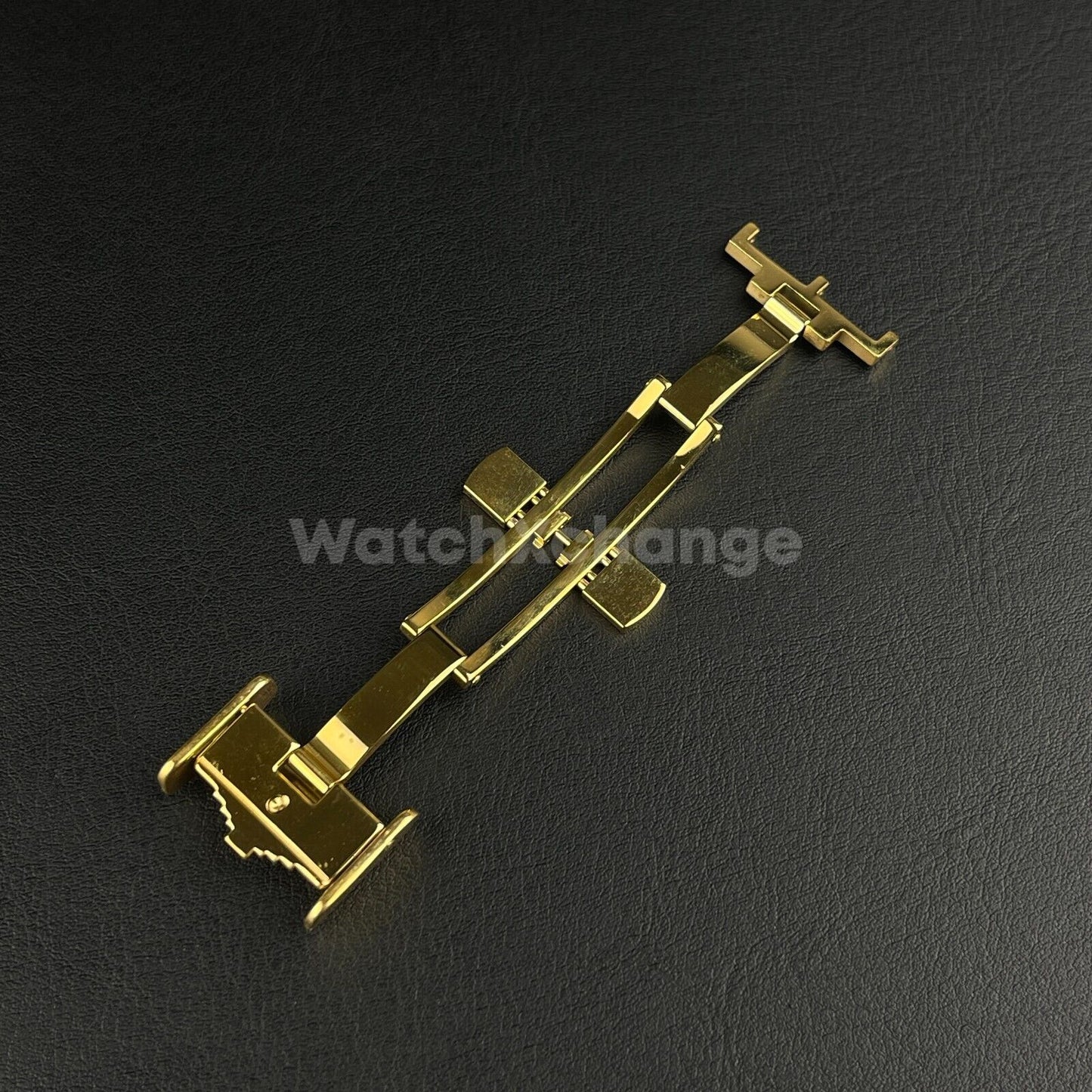 Gold Longines Steel Deployment Clasp Buckle 18mm