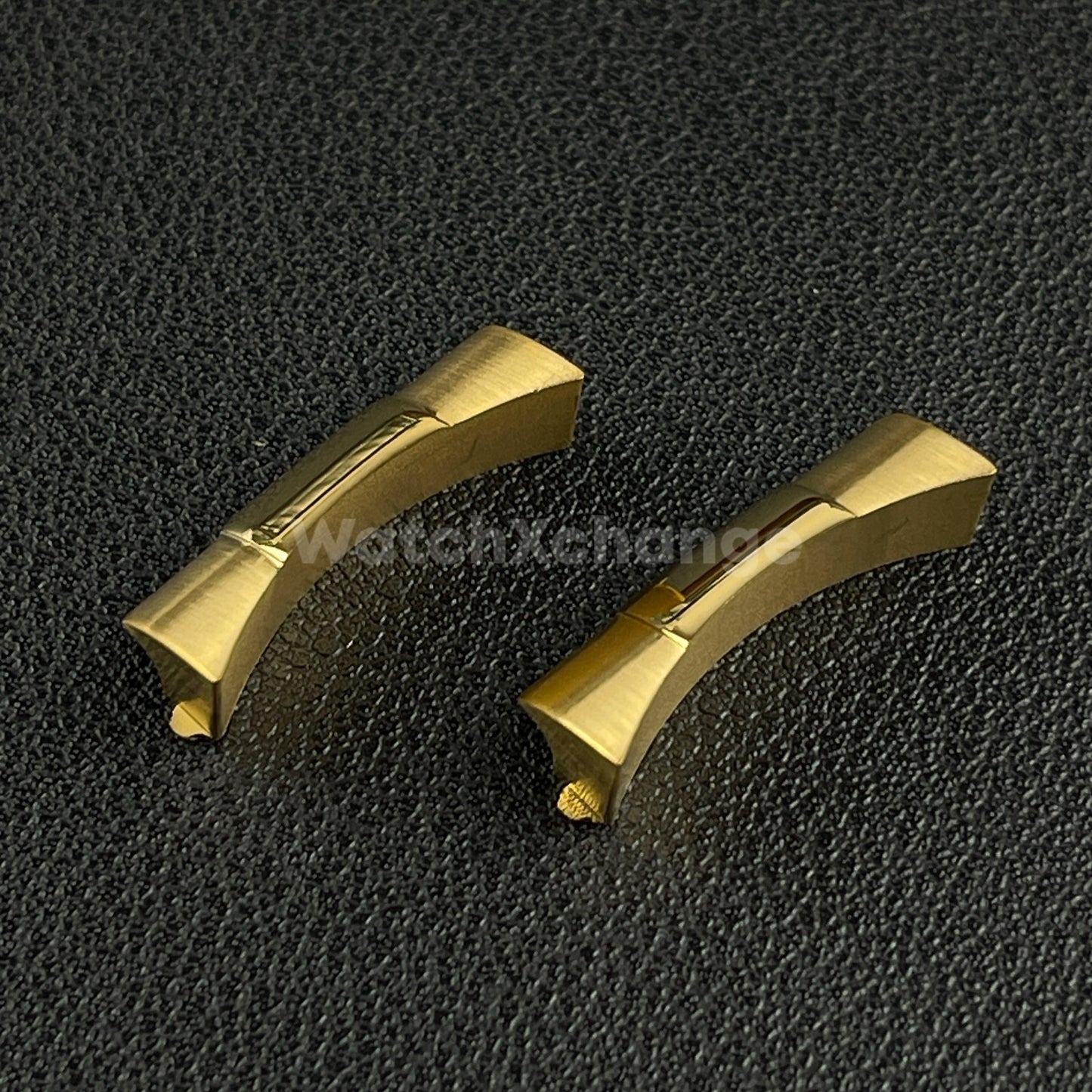 Gold 22mm Curved End Links Watch Band Strap Bracelet Link For Rolex 126600