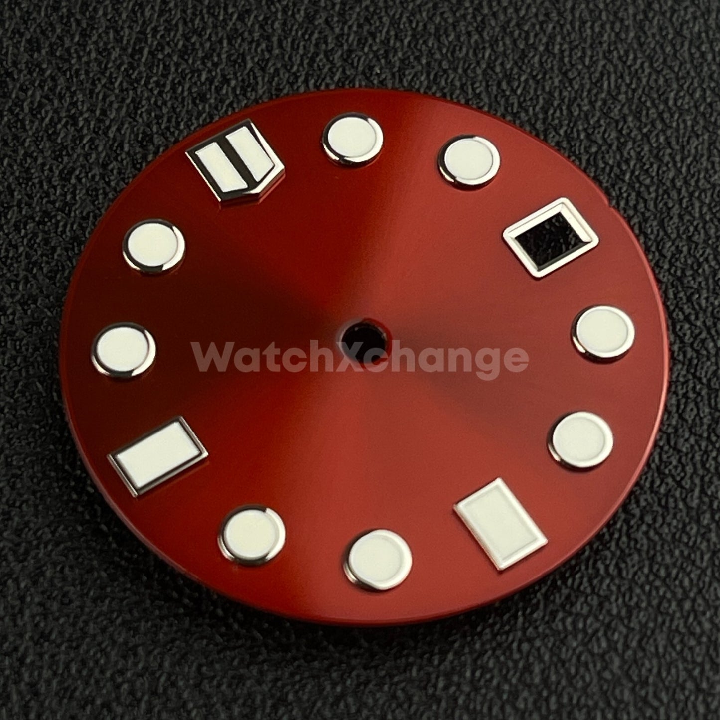 28.5mm Red & White Watch Dial Face for SEIKO NH35 Movement