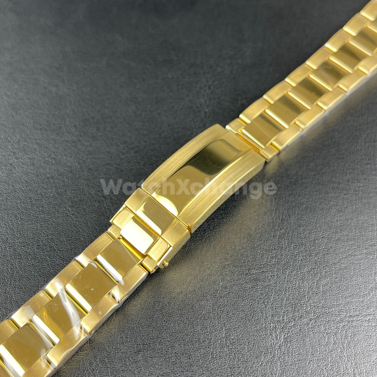 Gold Watch Strap Band Replacement fit Rolex Submariner, Daytona, GMT 20mm