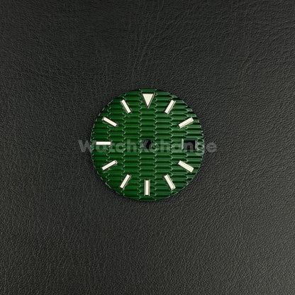 28.5mm Green Watch Dial for SEIKO NH35 Watch Movement Parts