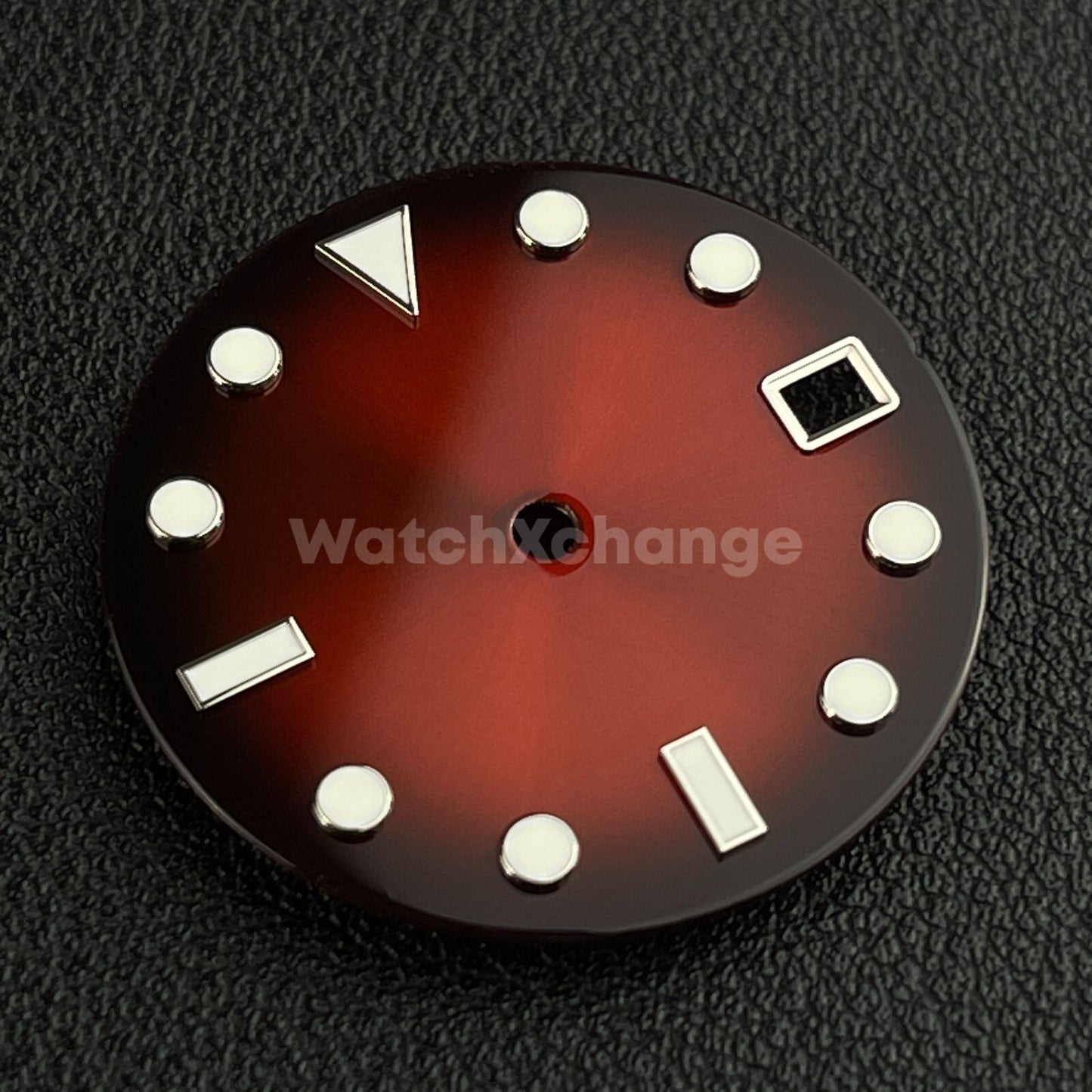 28.5mm Red & Black Watch Dial Face for SEIKO NH35 Movement