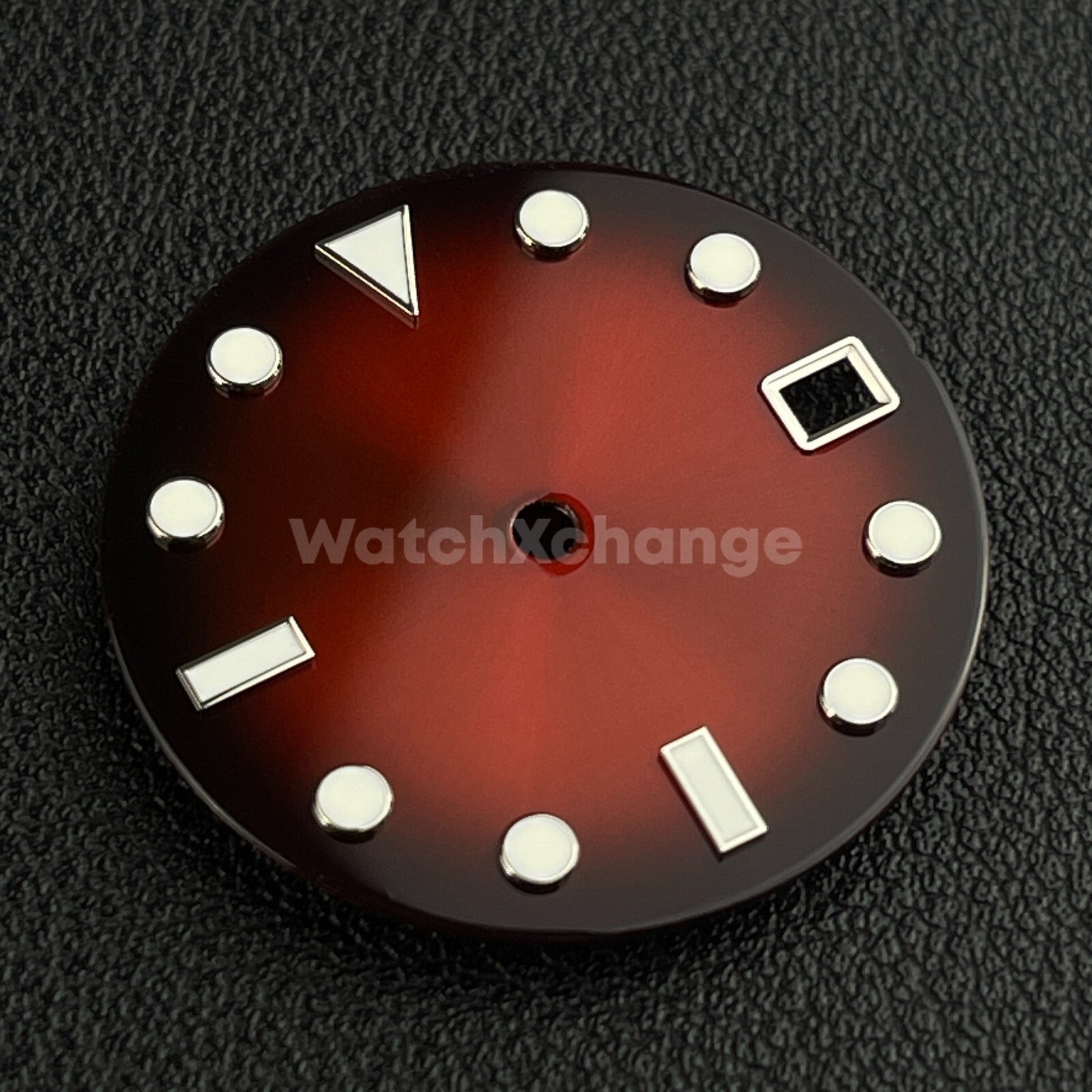 28.5mm Red & Black Watch Dial Face for SEIKO NH35 Movement
