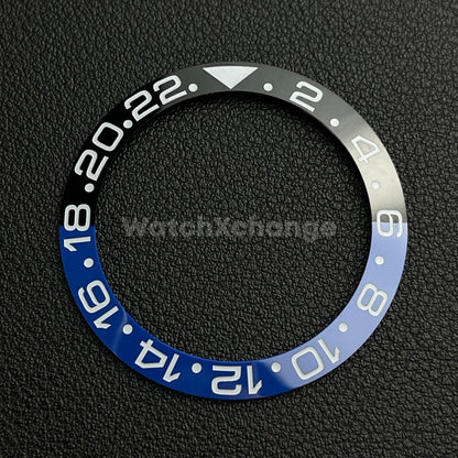 Black & Blue Batman Style Bezel Insert 40mm for Rolex Seiko SKX SRPD Omega