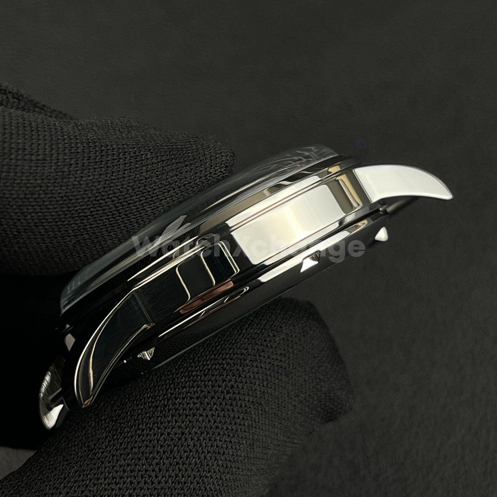 33mm Silver Cocktail Arched Glass Stainless Steel Watch Case For Seiko NH35 NH38