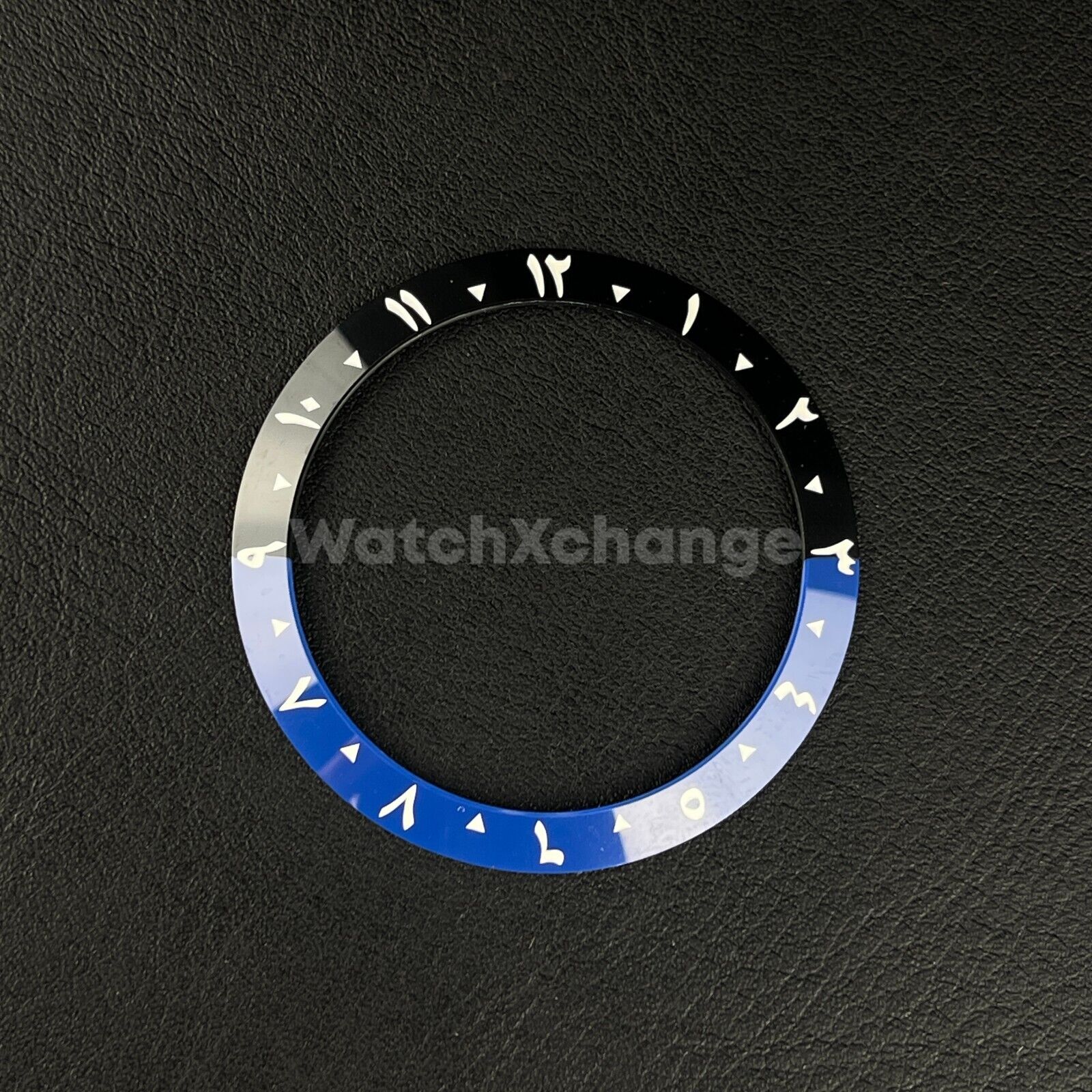 38mm Ceramic Arabic Bezel insert Batman Blue Black For Rolex Seiko SKX SRPD