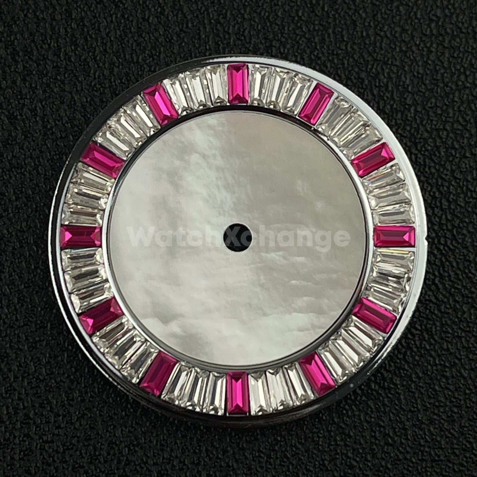 28.5mm Pink & White Pearl Shell Texture Watch Dial for SEIKO NH35 NH36 Movement